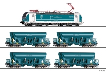 Tillig 01094 - TT - 4-tlg. Set Sandtransport Enercon GmbH, Ep. VI